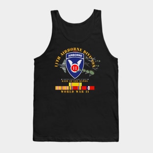 11th Airborne Division - Raid at Los Baños W Jumpers - WWII w PAC SVC Tank Top